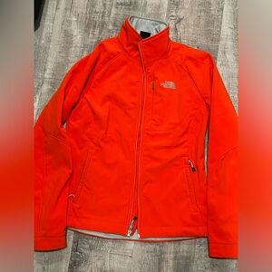 Bright Orange Northface Softshell Jacket
